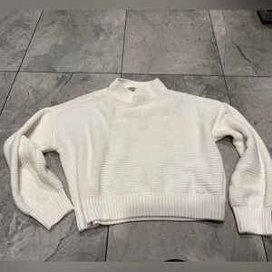 Hollister Cream Turtleneck Sweater